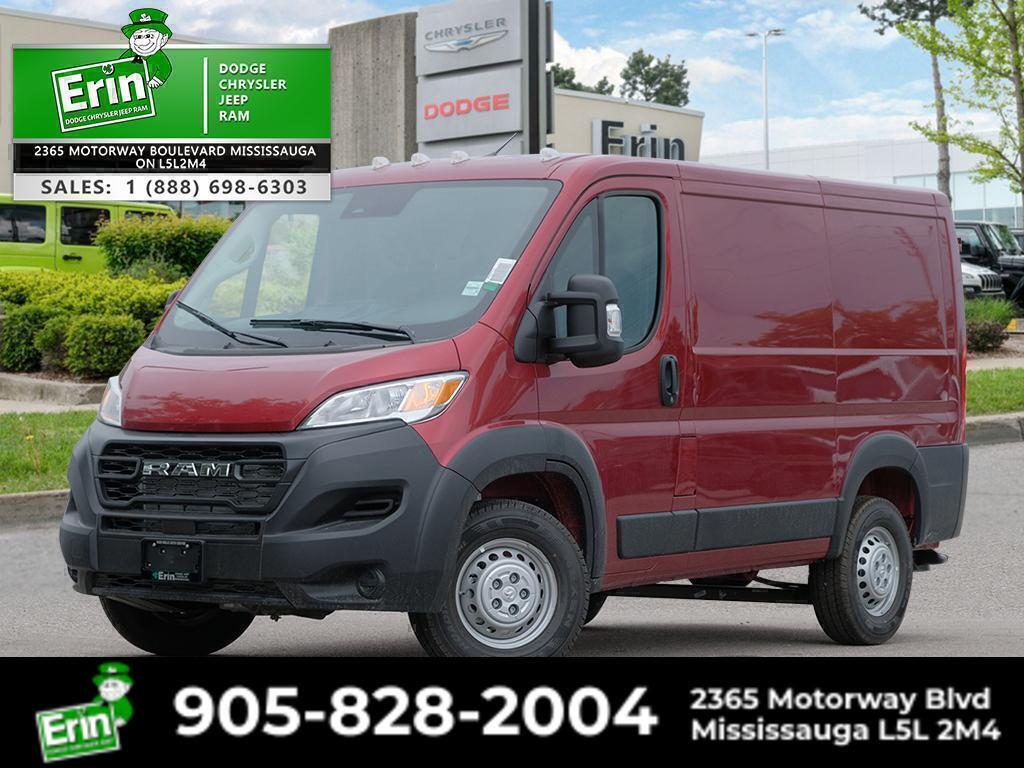 Red 2025 RAM ProMaster 1500 Tradesman 118 Low Roof Cargo Van FWD Van Front-Wheel Drive 9-Speed Automatic
