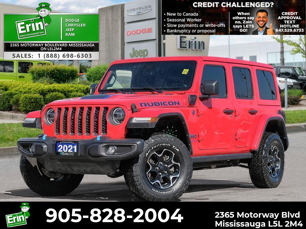 Red 2021 Jeep Wrangler 4xe Rubicon 4WD SUV / Crossover Four-Wheel Drive 8-Speed Automatic