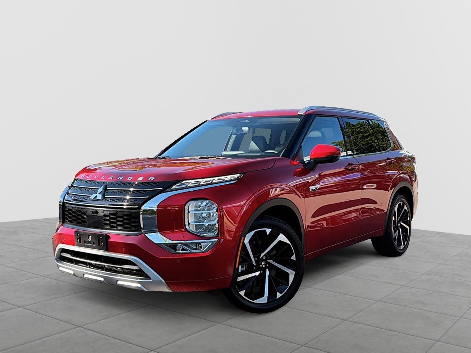 Red 2025 Mitsubishi Outlander Hybrid Plug-in GT S-AWC SUV / Crossover 1-Speed Automatic