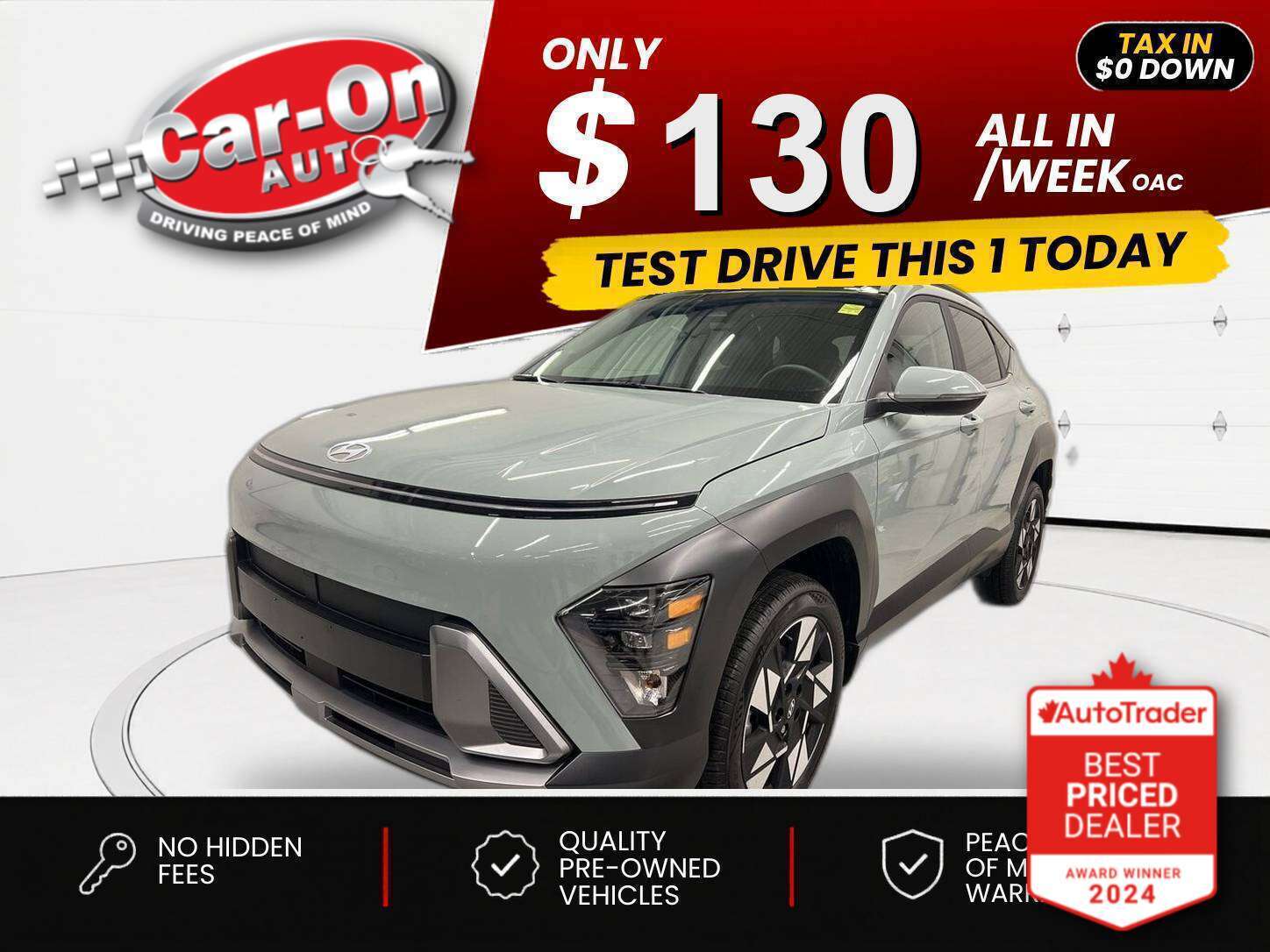 2025 Hyundai Kona $0 DOWN $130/WEEK ALL IN