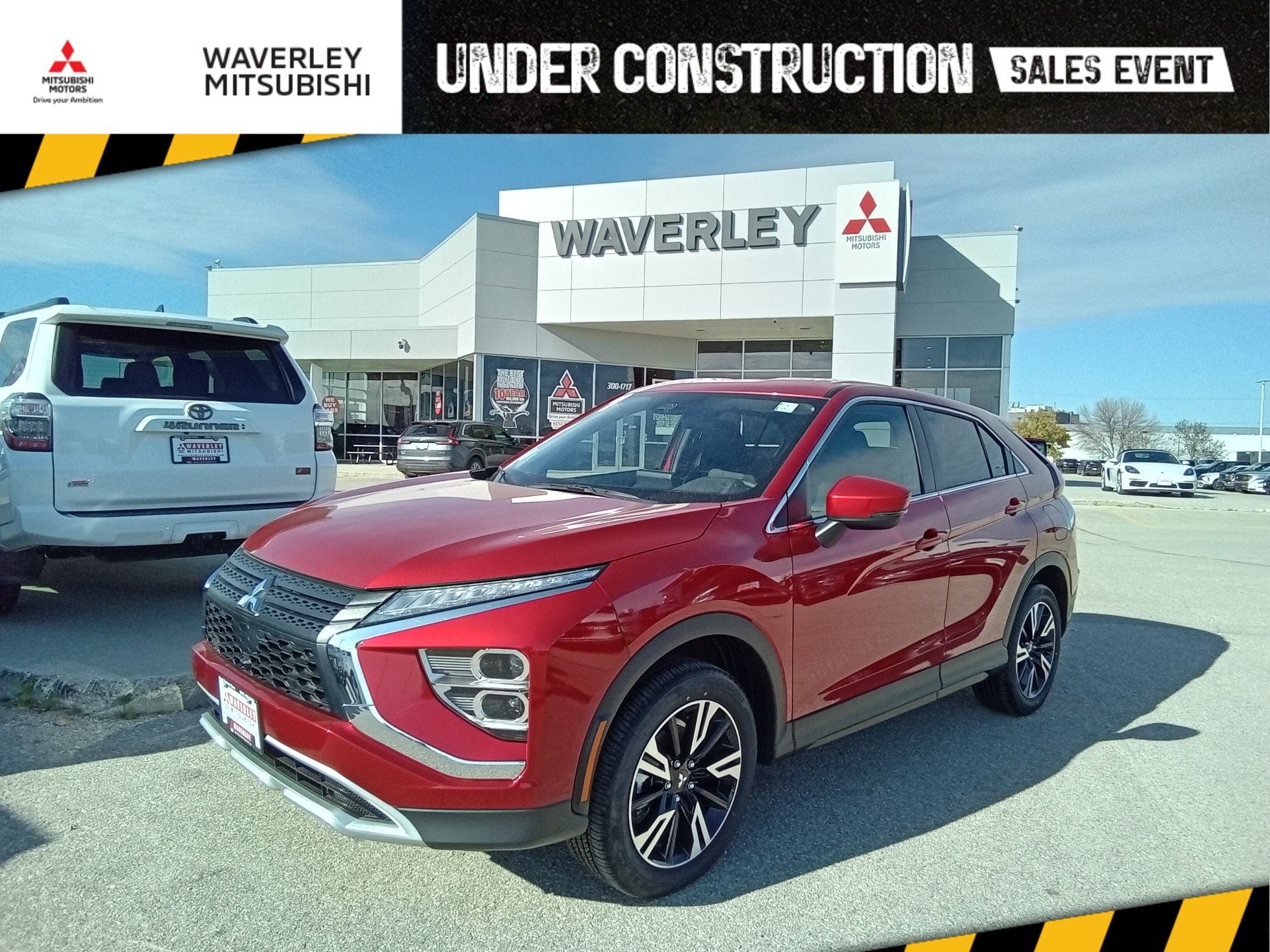 Red 2026 Mitsubishi Eclipse Cross All-Wheel Drive Continuously Variable Transmission