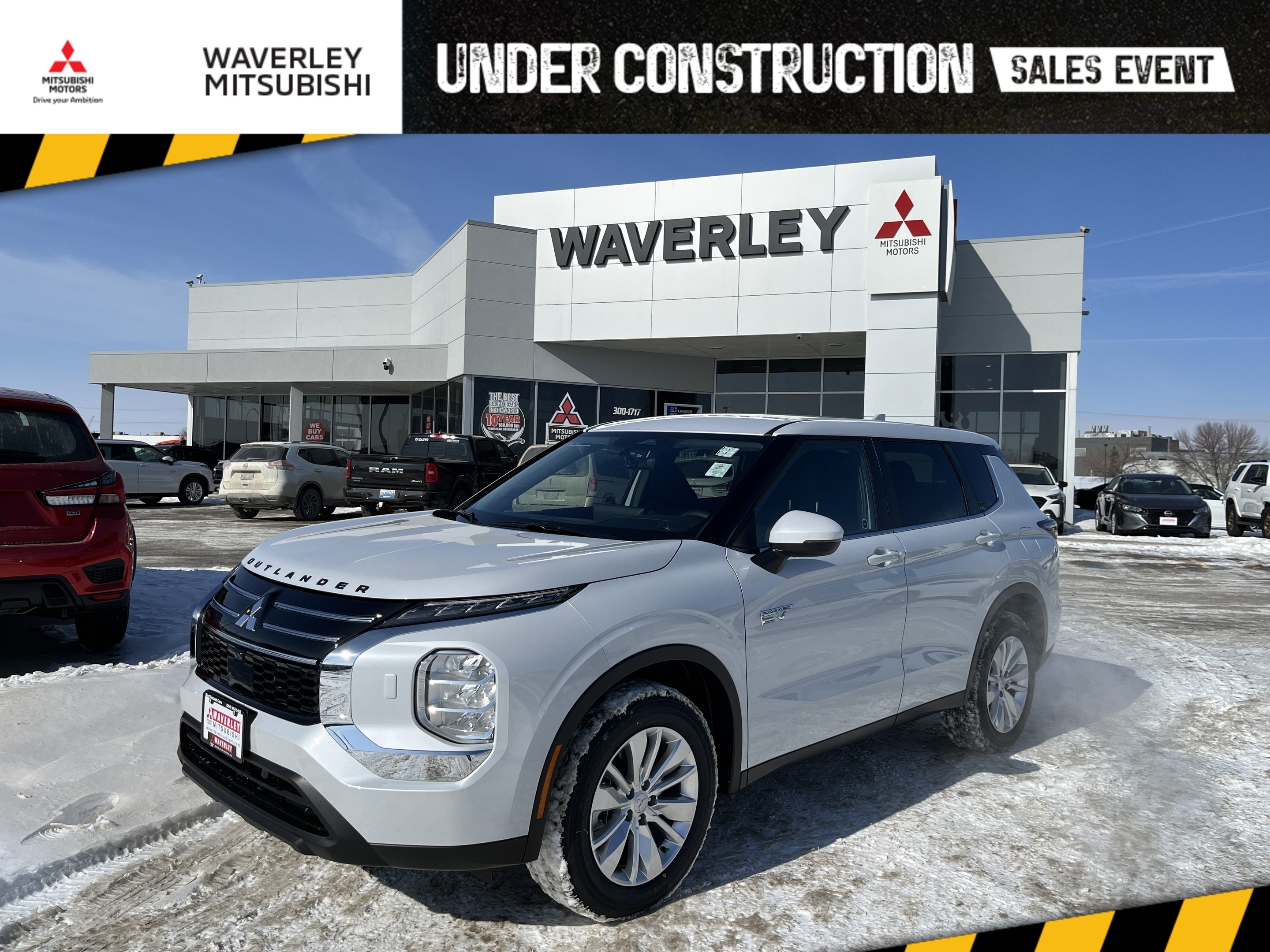 White 2026 Mitsubishi Outlander Hybrid Plug-in ES S-AWC SUV / Crossover All-Wheel Drive 1-Speed Automatic