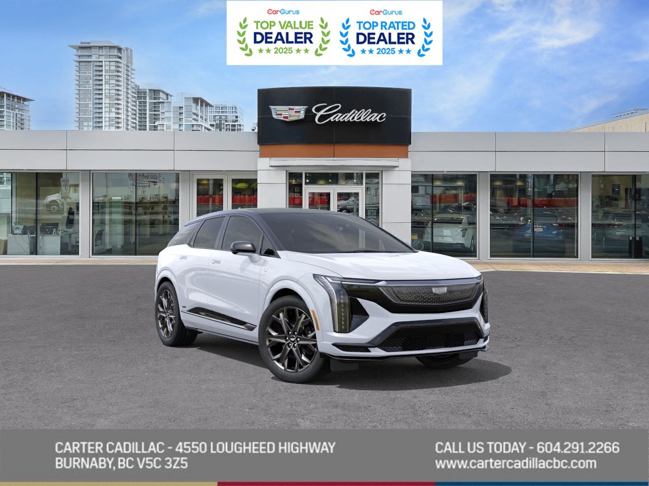 White 2026 Cadillac OPTIQ-V AWD SUV / Crossover All-Wheel Drive 1-Speed Automatic