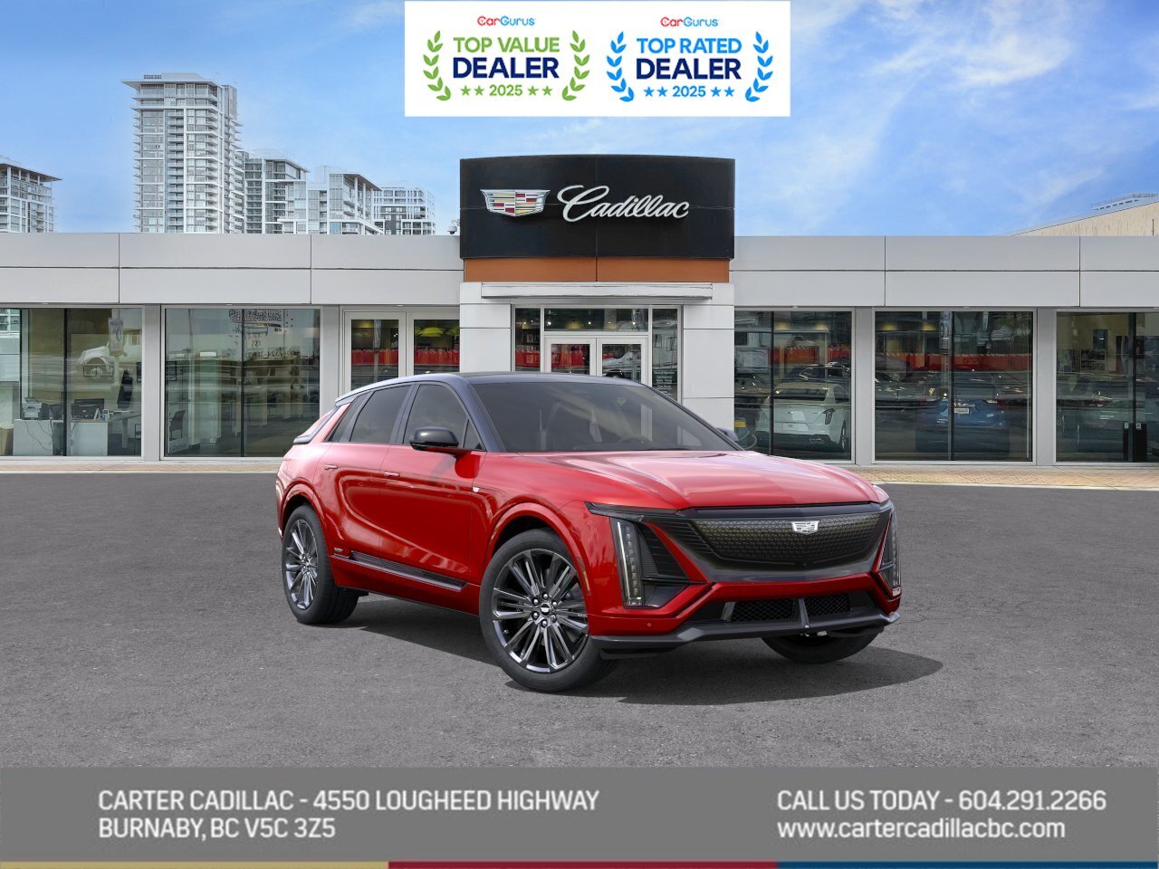 Red 2026 Cadillac LYRIQ-V Premium AWD SUV / Crossover All-Wheel Drive 1-Speed Automatic