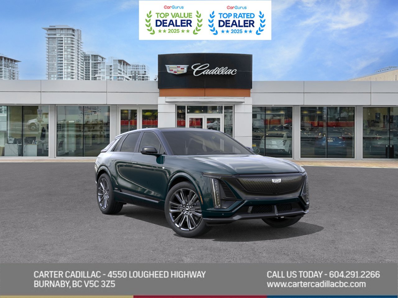 Green 2026 Cadillac LYRIQ-V Premium AWD SUV / Crossover All-Wheel Drive 1-Speed Automatic
