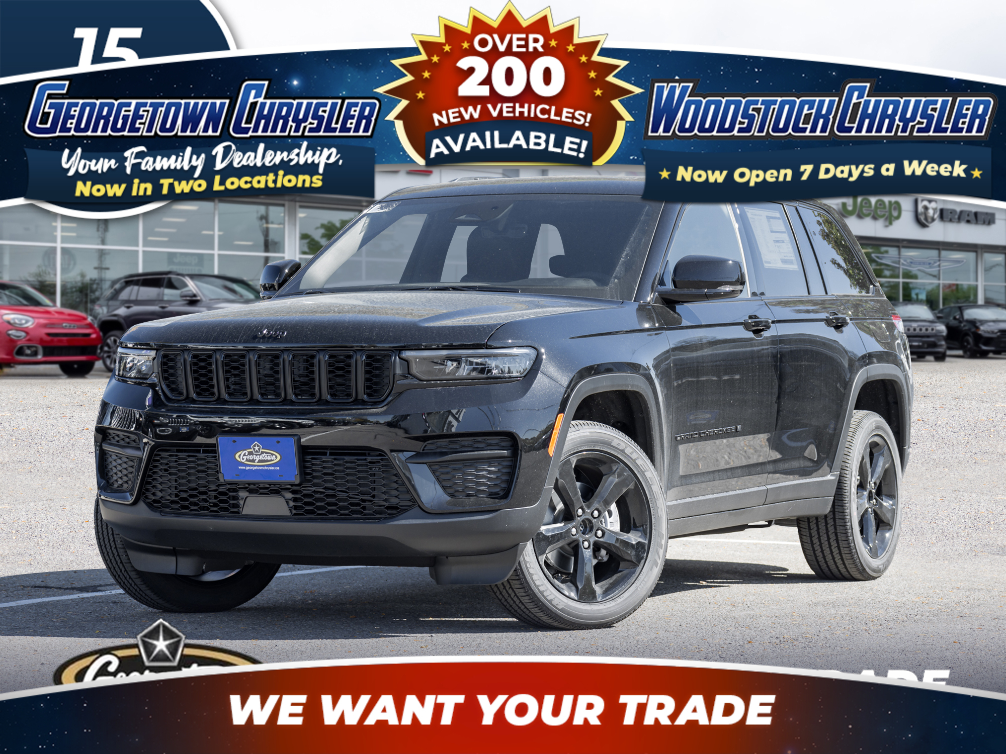 Black 2025 Jeep Grand Cherokee Altitude 4WD SUV / Crossover Four-Wheel Drive 8-Speed Automatic