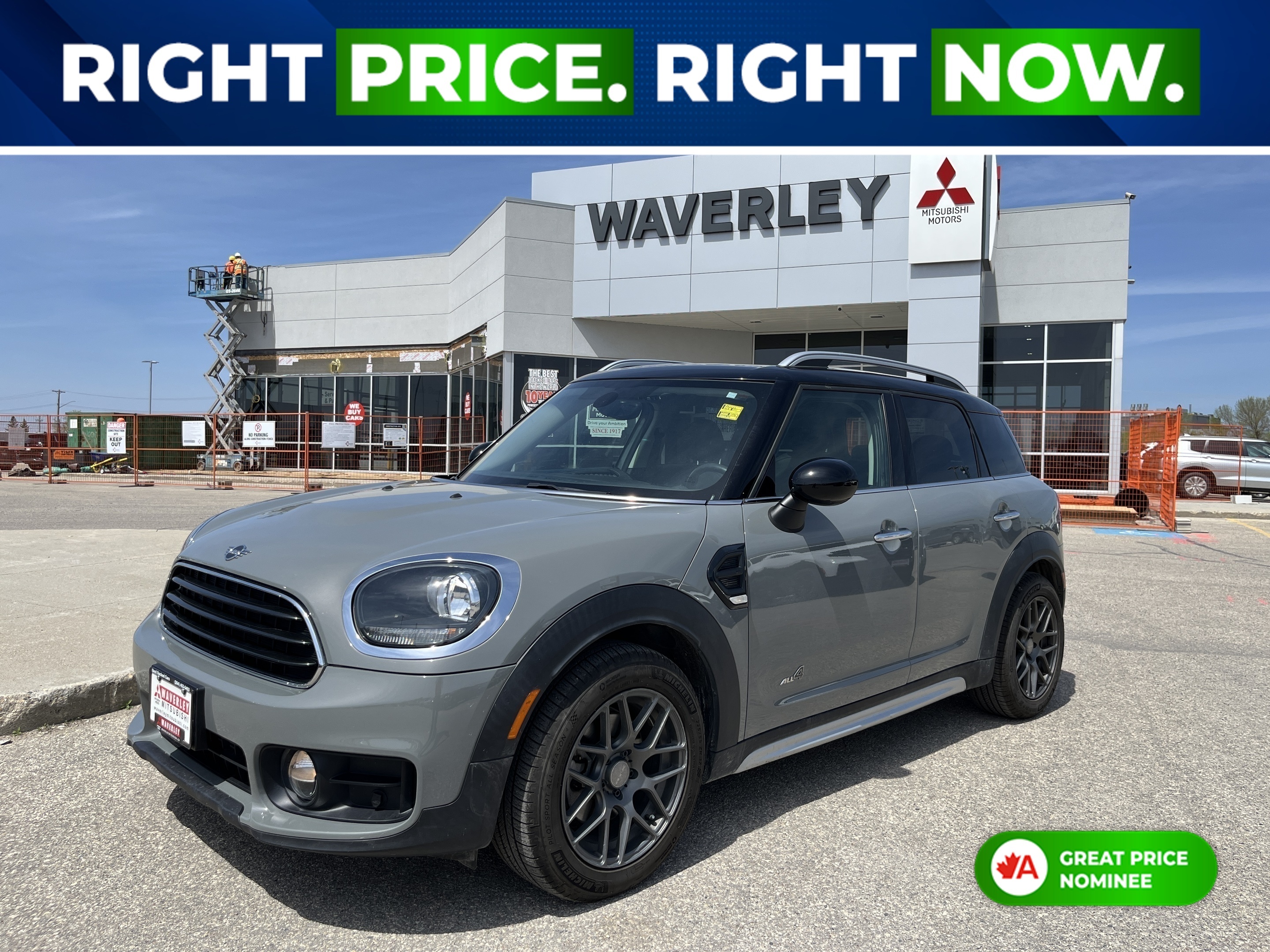 Gray 2019 MINI Countryman Cooper ALL4 AWD SUV / Crossover All-Wheel Drive 8-Speed Automatic