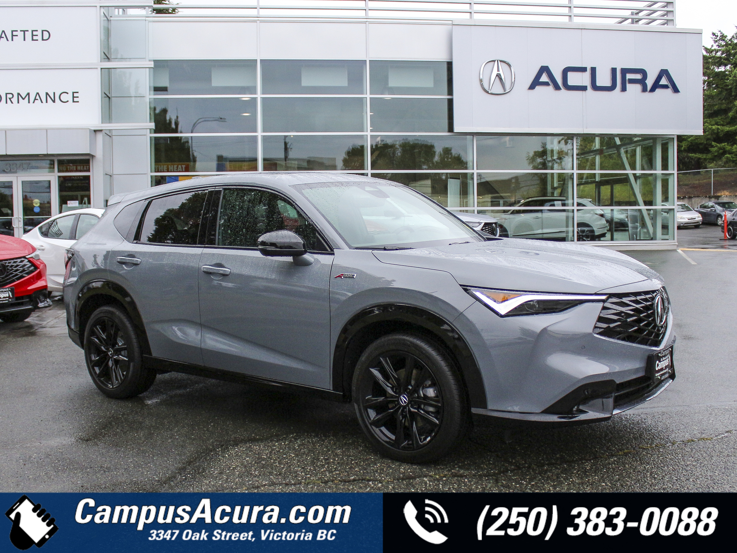 Gray 2025 Acura ADX SH-AWD with Platinum Elite and A-Spec Package SUV / Crossover Continuously Variable Transmission