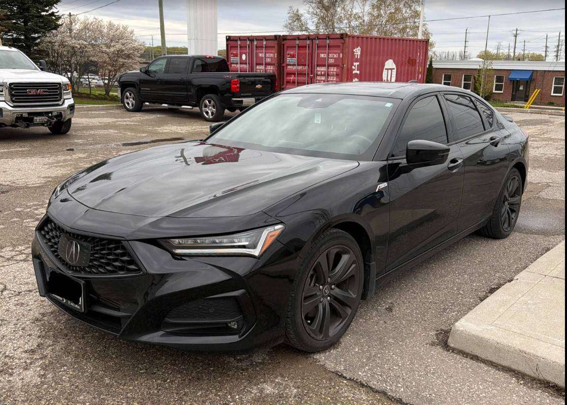 Black 2022 Acura TLX SH-AWD with A-Spec Package Sedan All-Wheel Drive Automatic