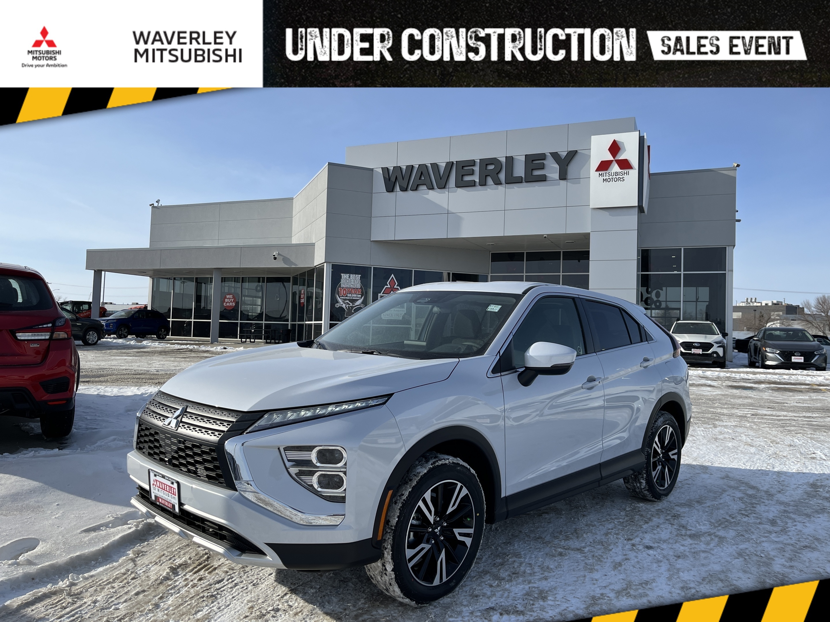 White 2026 Mitsubishi Eclipse Cross All-Wheel Drive Continuously Variable Transmission