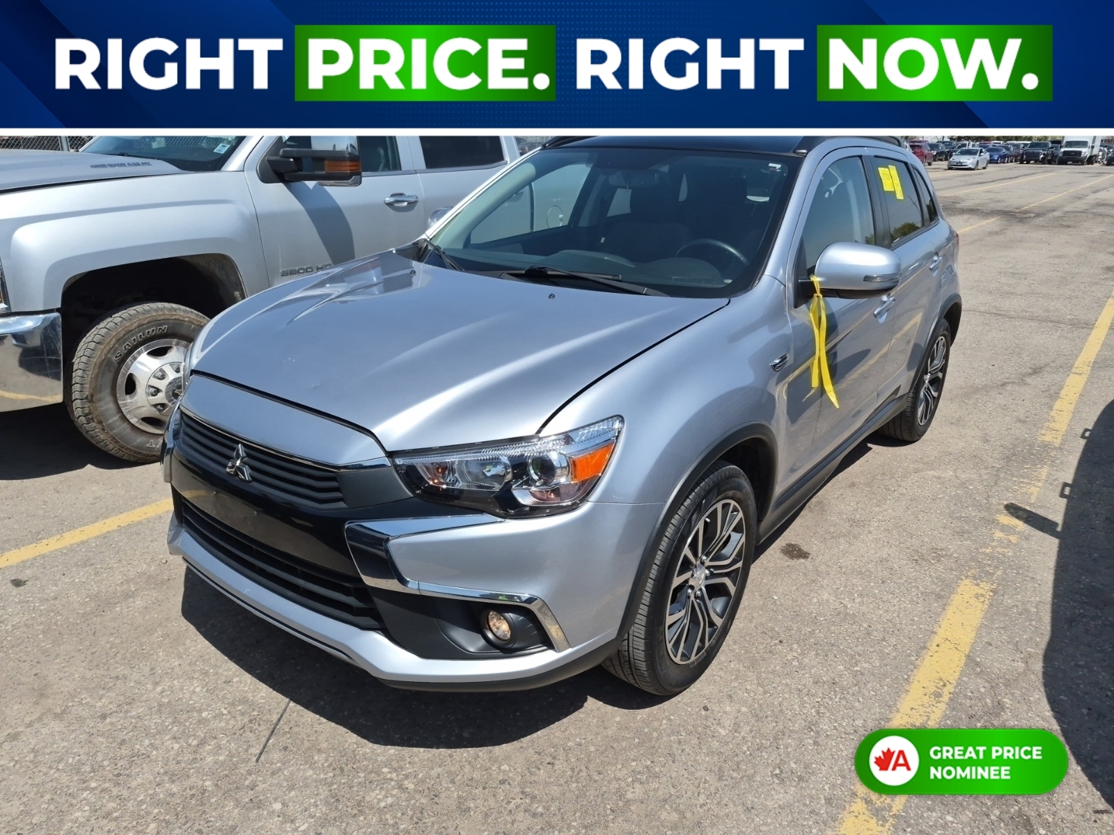 Silver 2017 Mitsubishi RVR SE 4WD SUV / Crossover Continuously Variable Transmission