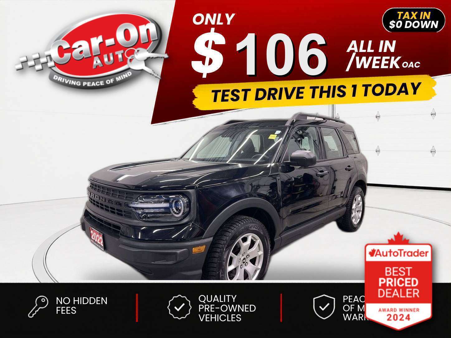 2022 Ford Bronco Sport $0 DOWN $105/WEEK ALL IN