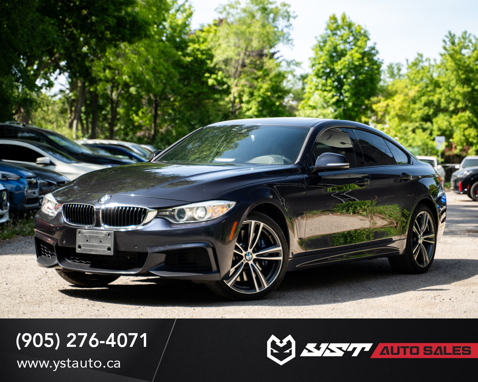 Black 2015 BMW 4 Series 435i xDrive Gran Coupe AWD Sedan All-Wheel Drive 8-Speed Automatic