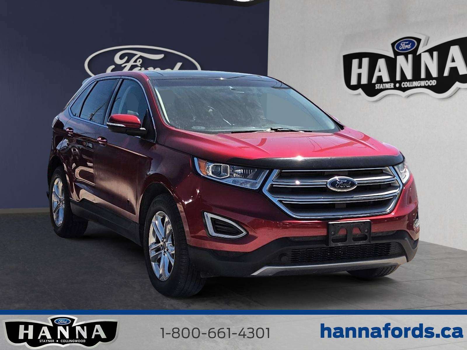 Red 2018 Ford Edge SEL AWD SUV / Crossover All-Wheel Drive 6-Speed Automatic