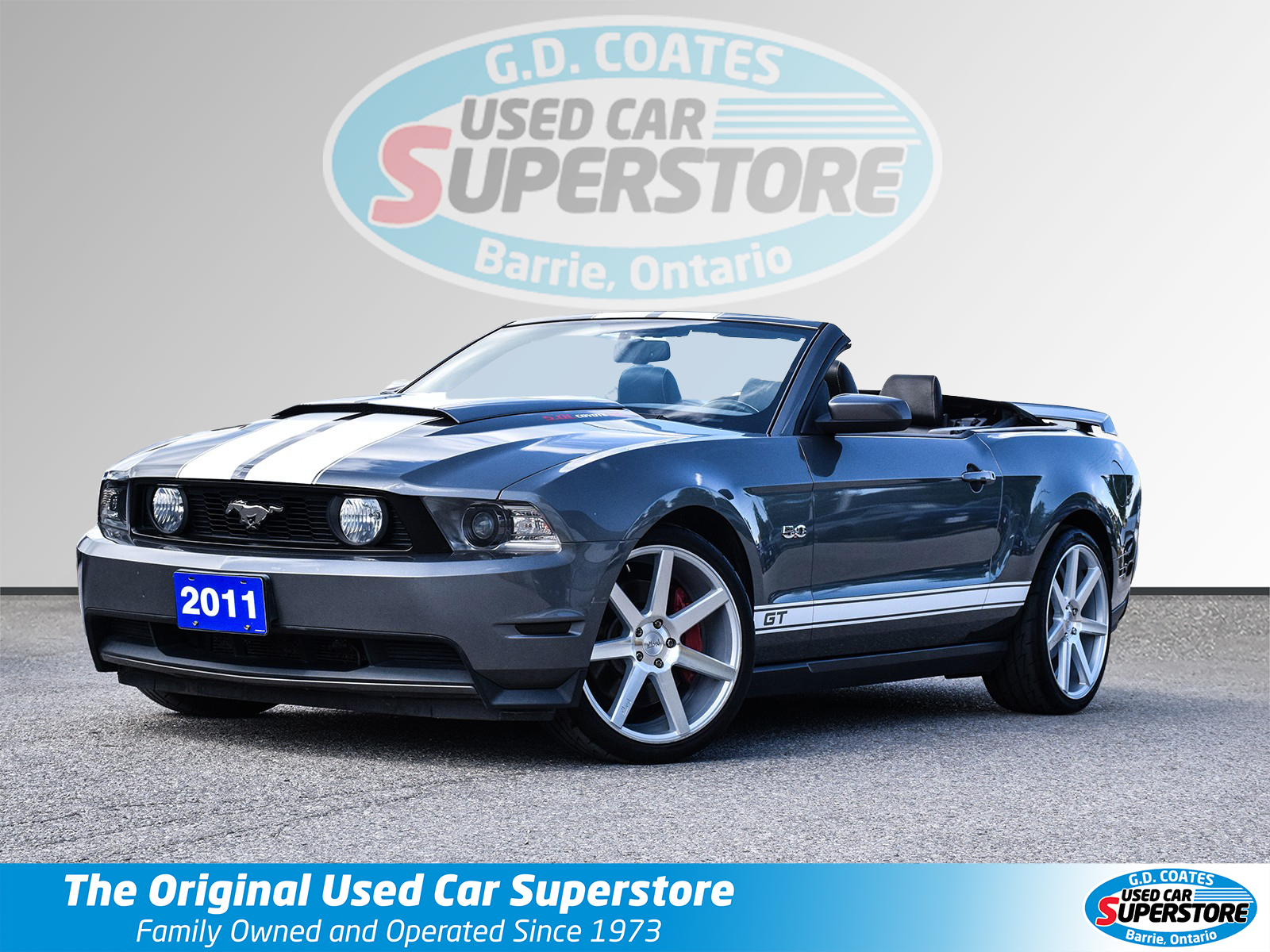 2011 Ford Mustang GT ~5.0L V8 ~6-Speed ~Nav ~Leather ~ONLY 73,000 KM