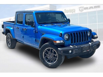 Blue 2021 Jeep Gladiator Pickup Truck Four-Wheel Drive 8-Speed Automatic