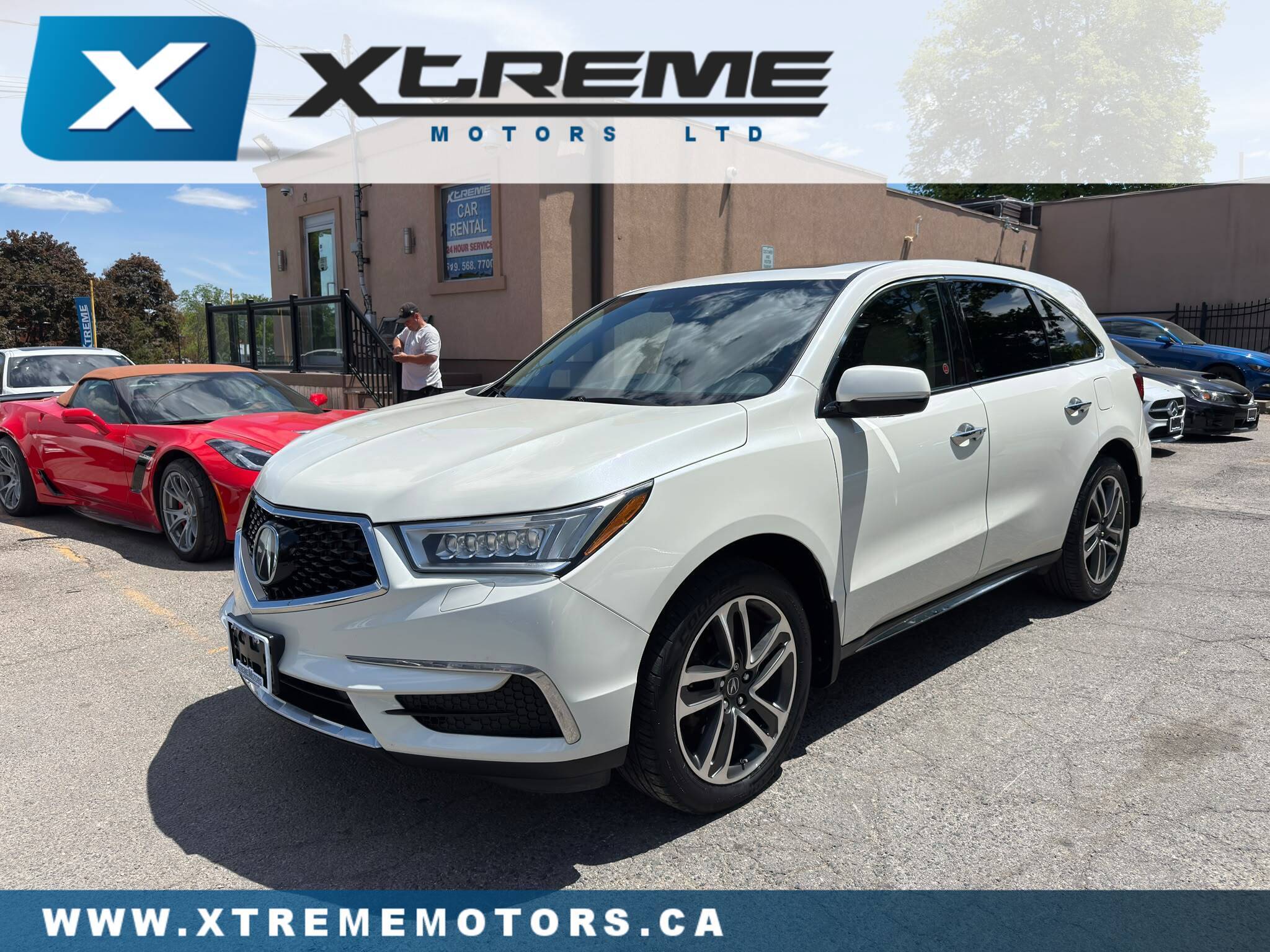 White 2017 Acura MDX SH-AWD with Navigation SUV / Crossover Automatic