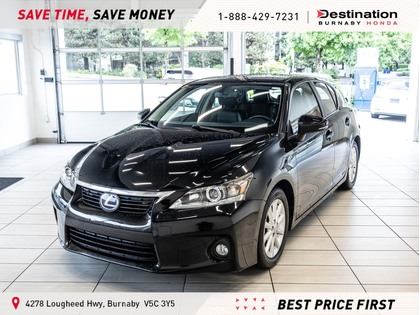 Black (OBSIDIAN) 2012 Lexus CT Hybrid 200h FWD Wagon Front-Wheel Drive Automatic