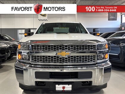 White 2019 Chevrolet Silverado 2500HD Work Truck Crew Cab 4WD Pickup Truck Four-Wheel Drive 6-Speed Automatic