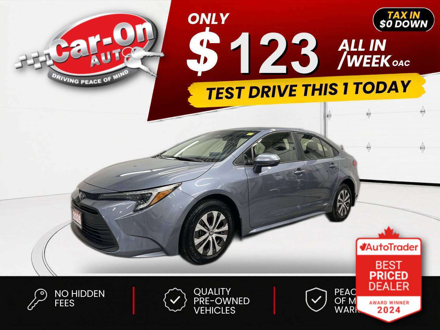 Gray 2025 Toyota Corolla Hybrid Automatic