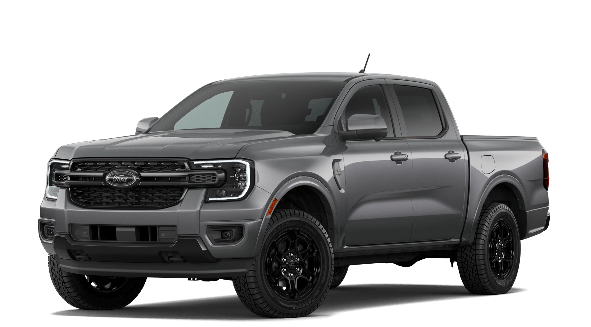 Gray 2026 Ford Ranger Lariat SuperCrew 4WD Pickup Truck Four-Wheel Drive Automatic