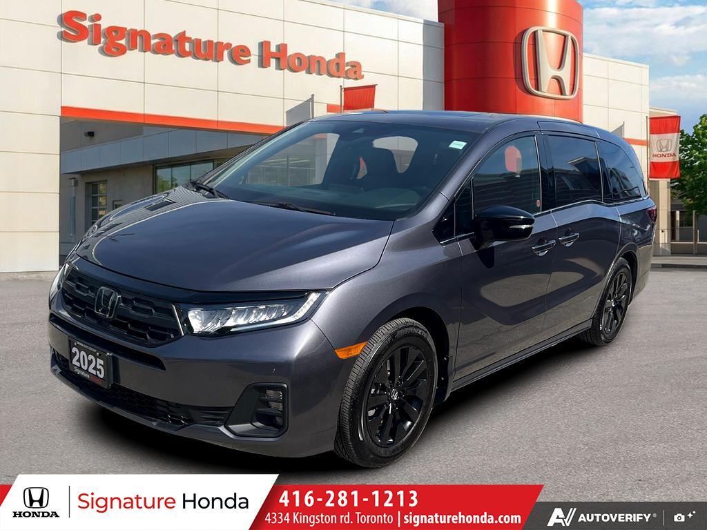 Gray 2025 Honda Odyssey Sport-L FWD Minivan Front-Wheel Drive Automatic