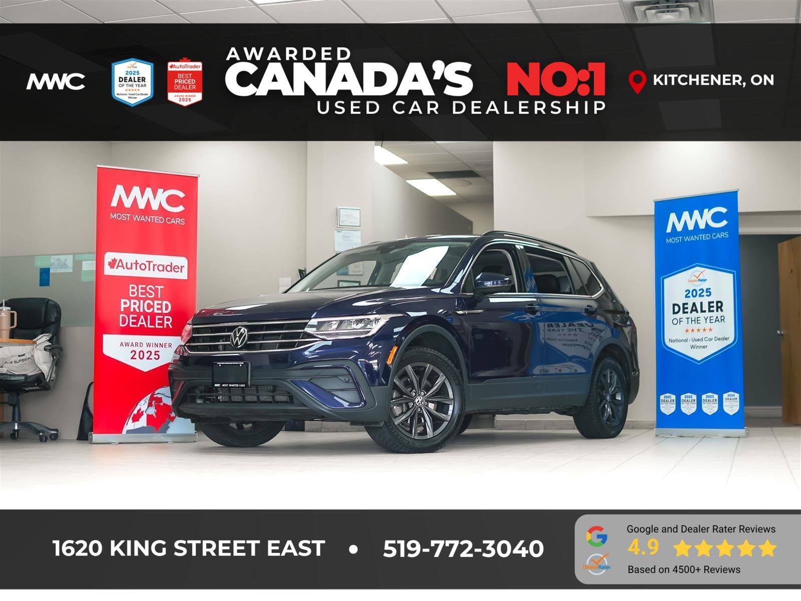 2022 Volkswagen Tiguan COMFORTLINE | AWD | NO ACCIDENTS | PANO ROOF