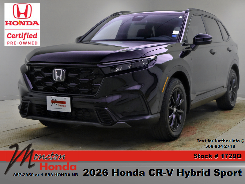 Black 2026 Honda CR-V Hybrid SUV / Crossover All-Wheel Drive Automatic