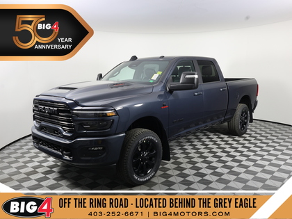 Blue 2026 RAM 3500 Laramie Crew Cab 4WD Pickup Truck Four-Wheel Drive 8-Speed Automatic