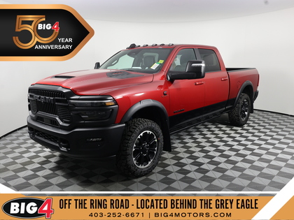 Red 2026 RAM 2500 Rebel Crew Cab 4WD Pickup Truck Four-Wheel Drive 8-Speed Automatic
