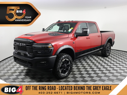 Red 2026 RAM 2500 Rebel Crew Cab 4WD Pickup Truck Four-Wheel Drive 8-Speed Automatic
