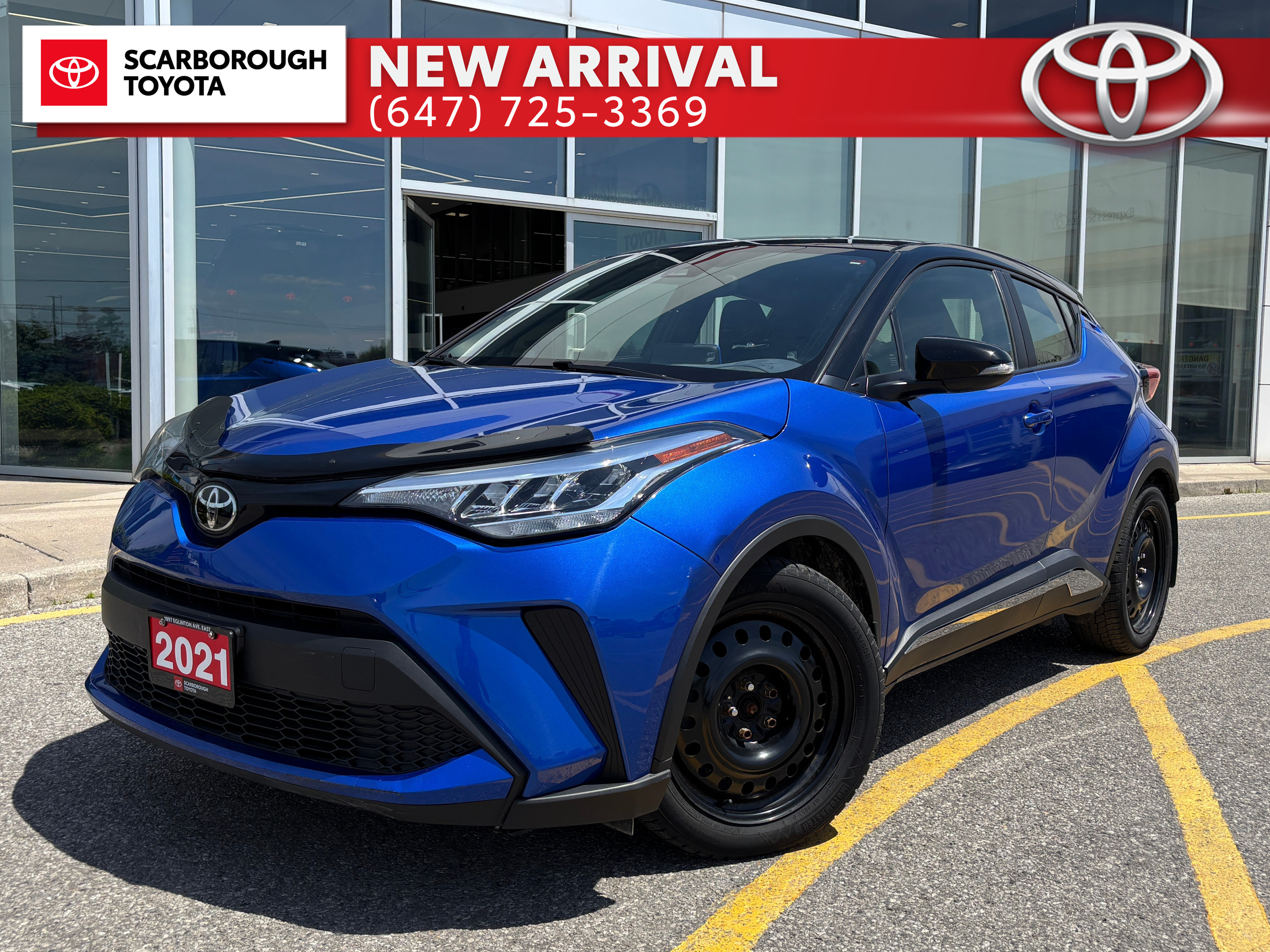 Blue 2021 Toyota C-HR XLE Premium FWD SUV / Crossover Continuously Variable Transmission