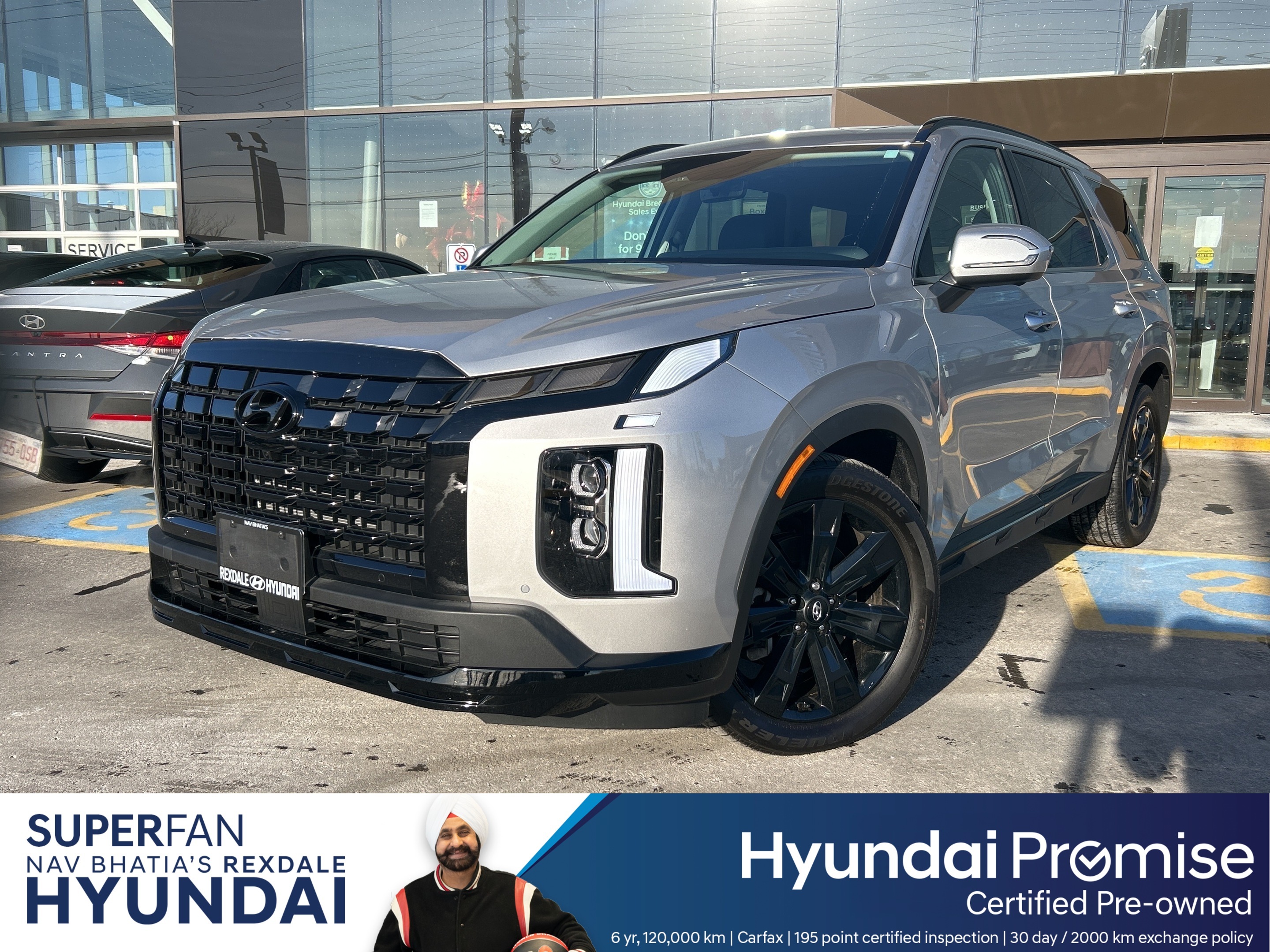 Silver 2025 Hyundai Palisade Urban AWD with 7 Passenger Seating SUV / Crossover 8-Speed Automatic