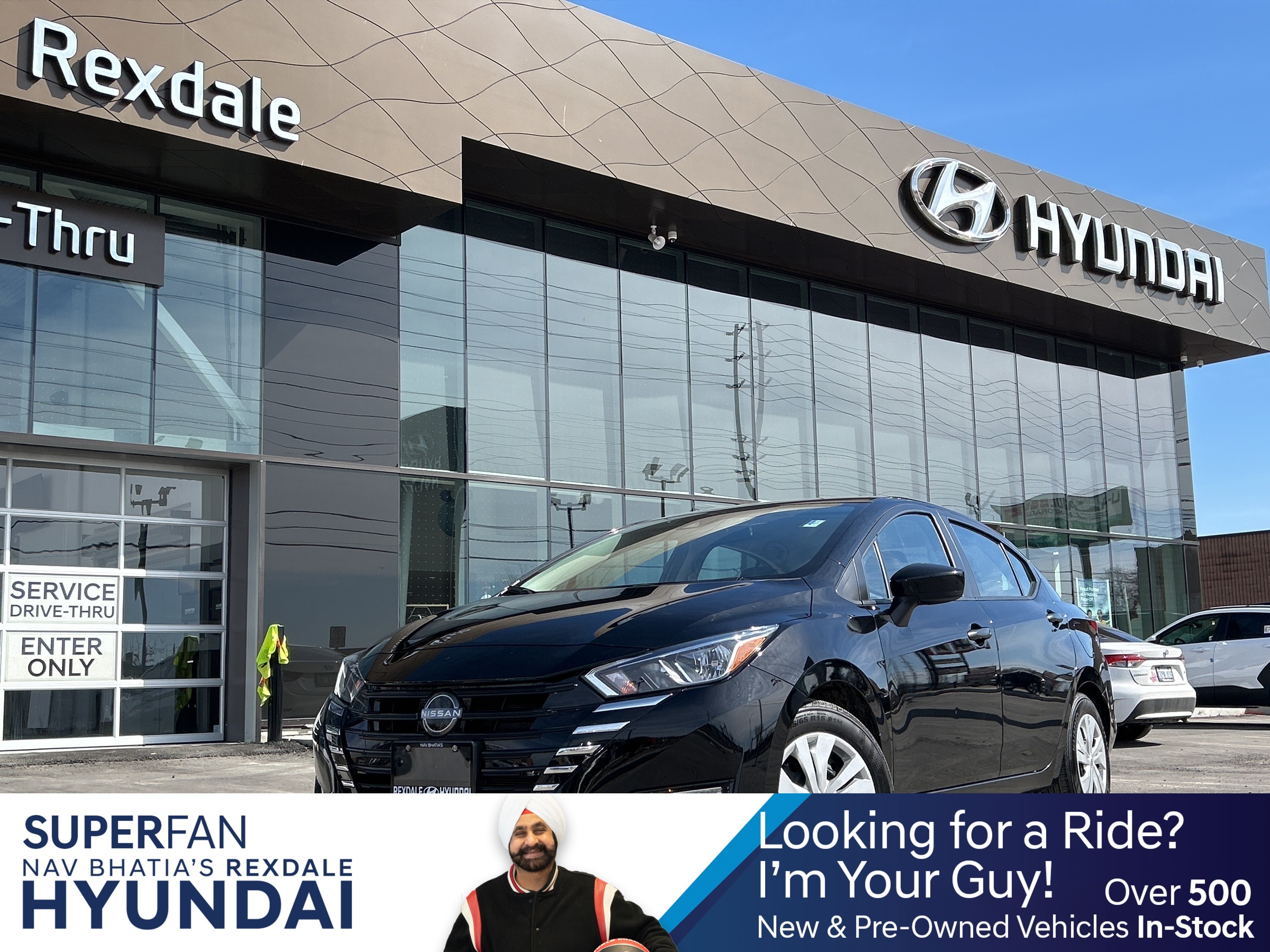 Black 2024 Nissan Versa S FWD Sedan Front-Wheel Drive Continuously Variable Transmission