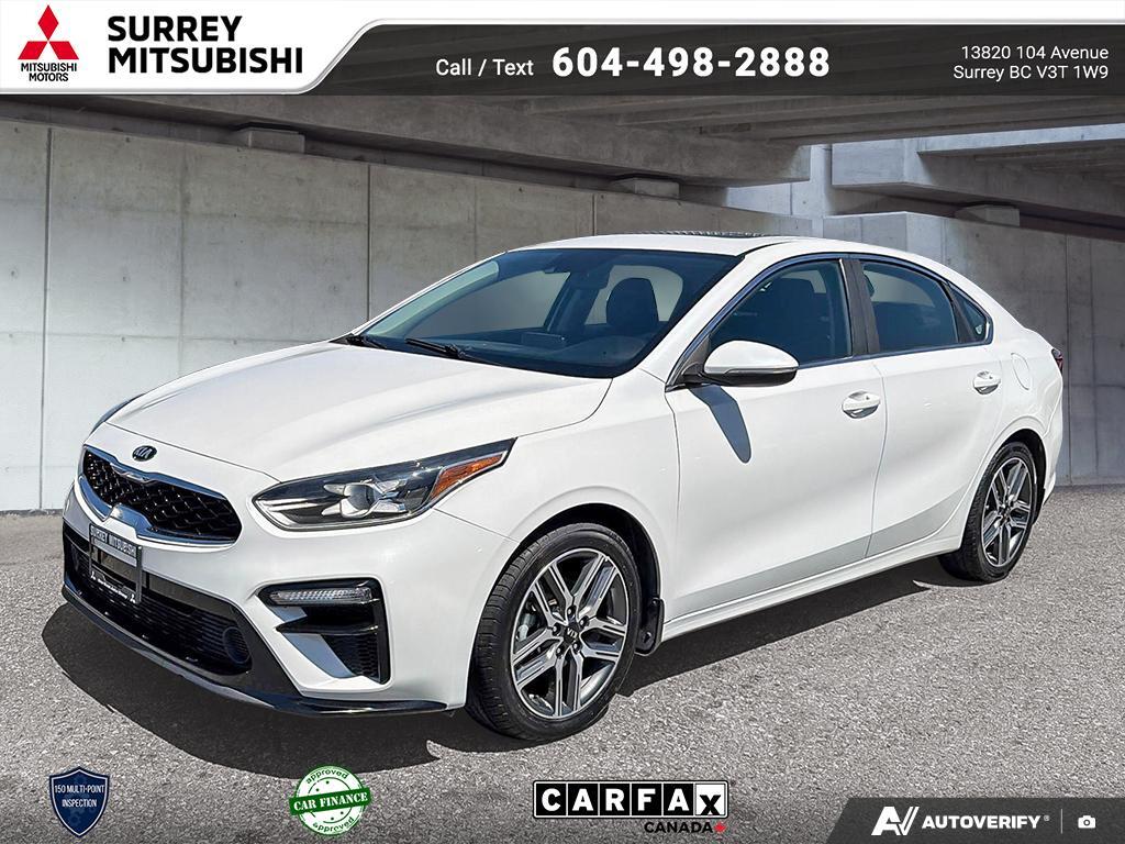 White 2019 Kia Forte EX FWD Sedan Front-Wheel Drive Continuously Variable Transmission