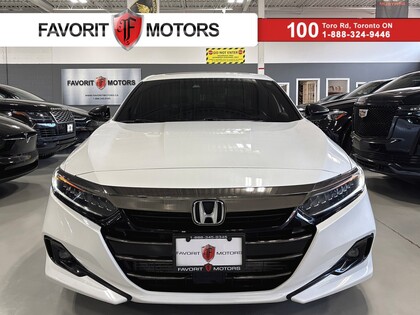 White 2021 Honda Accord Sport FWD Sedan Front-Wheel Drive Continuously Variable Transmission