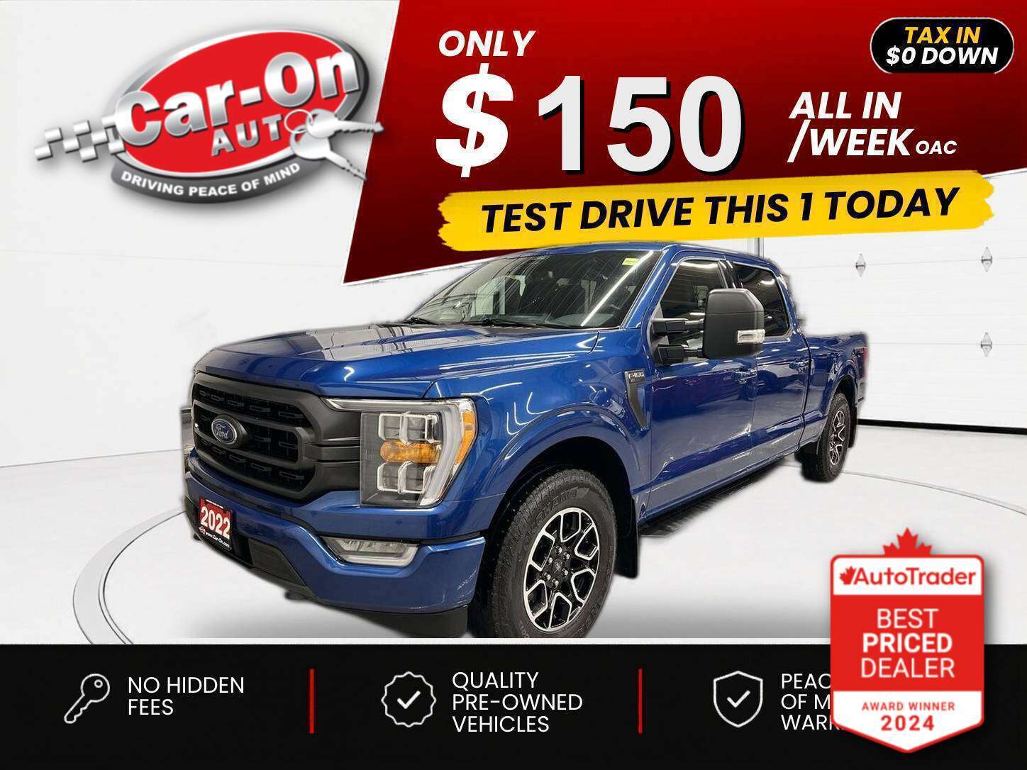 2022 Ford F-150 $0 DOWN $150/WEEK ALL IN