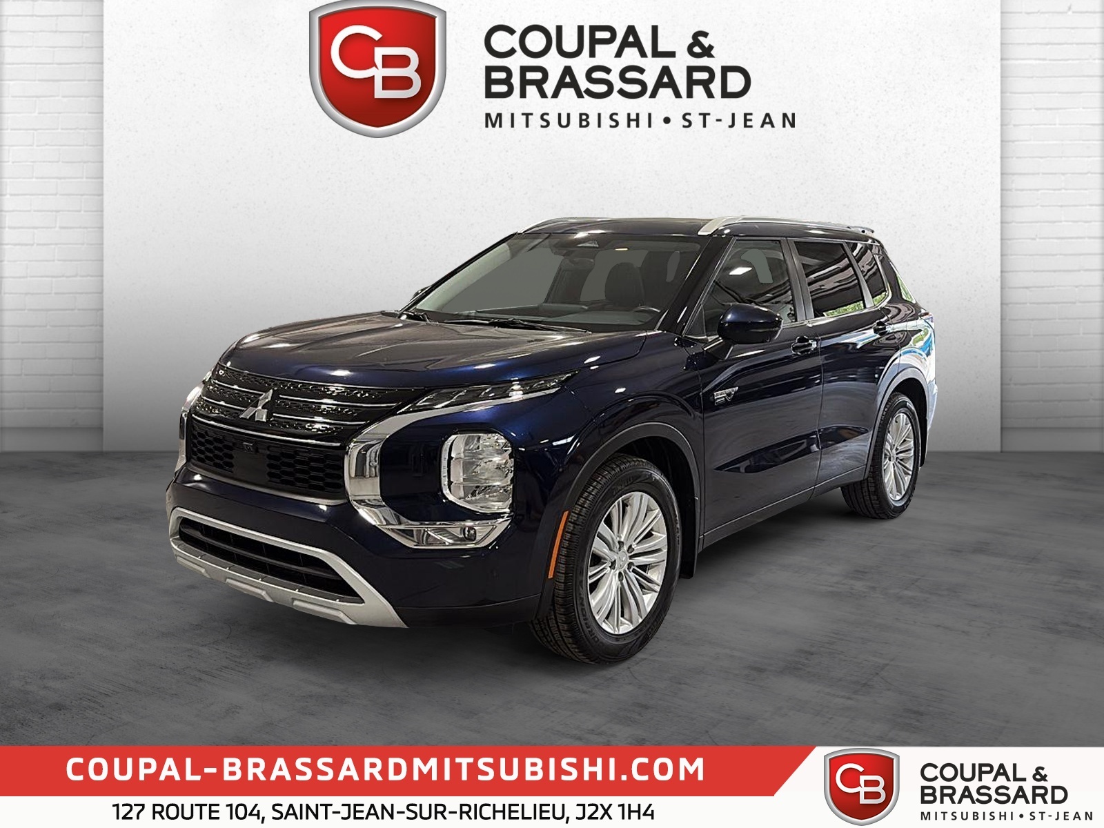 Blue 2025 Mitsubishi Outlander Hybrid Plug-in LE S-AWC SUV / Crossover 1-Speed Automatic