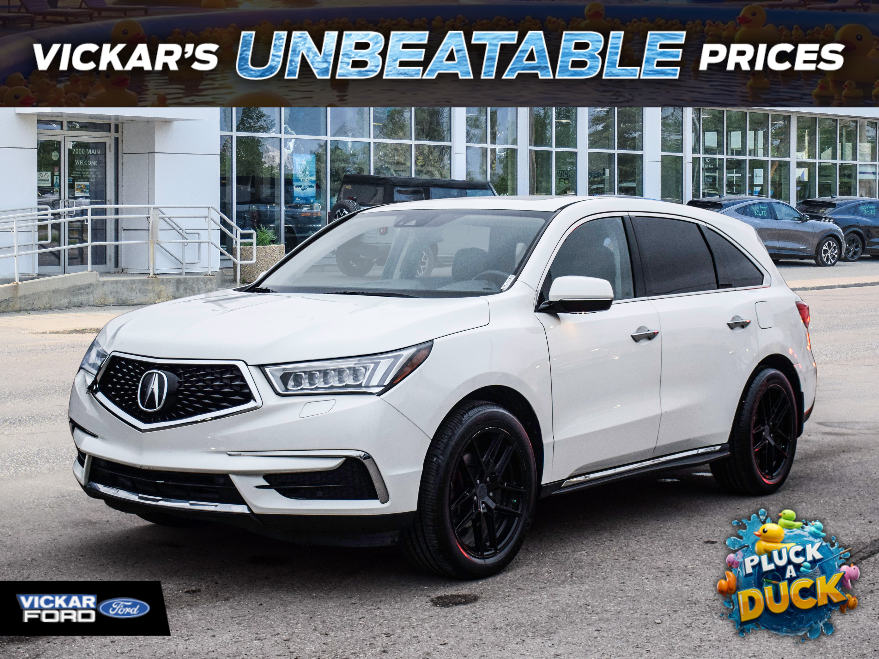 White 2018 Acura MDX SH-AWD with Navigation SUV / Crossover Automatic