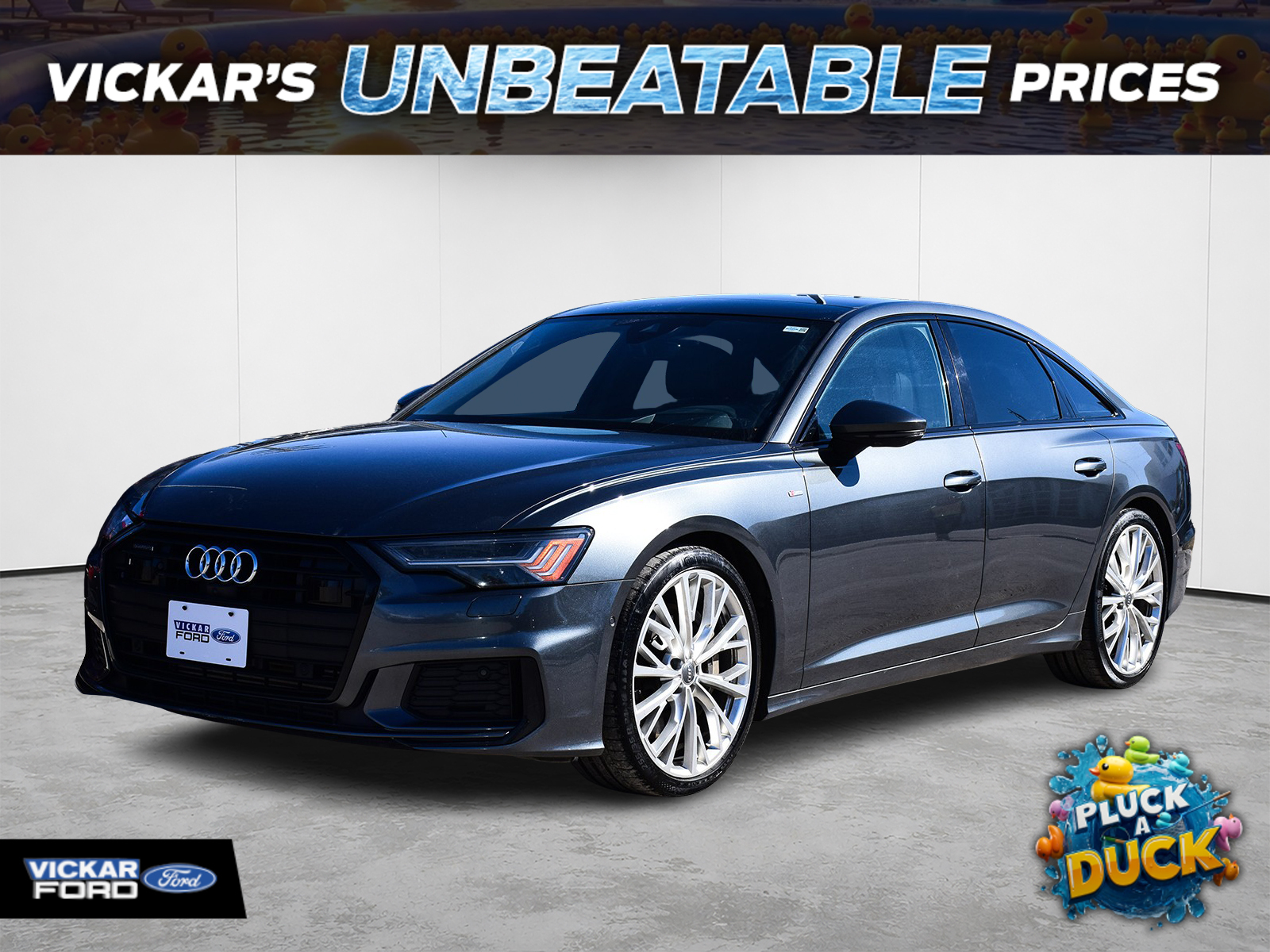 Gray 2019 Audi A6 55 TFSI quattro Prestige Sedan AWD Sedan All-Wheel Drive Automatic