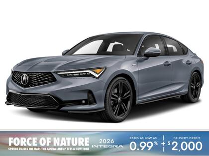 Gray 2026 Acura Integra FWD with Elite and A-SPEC Package Sedan Continuously Variable Transmission