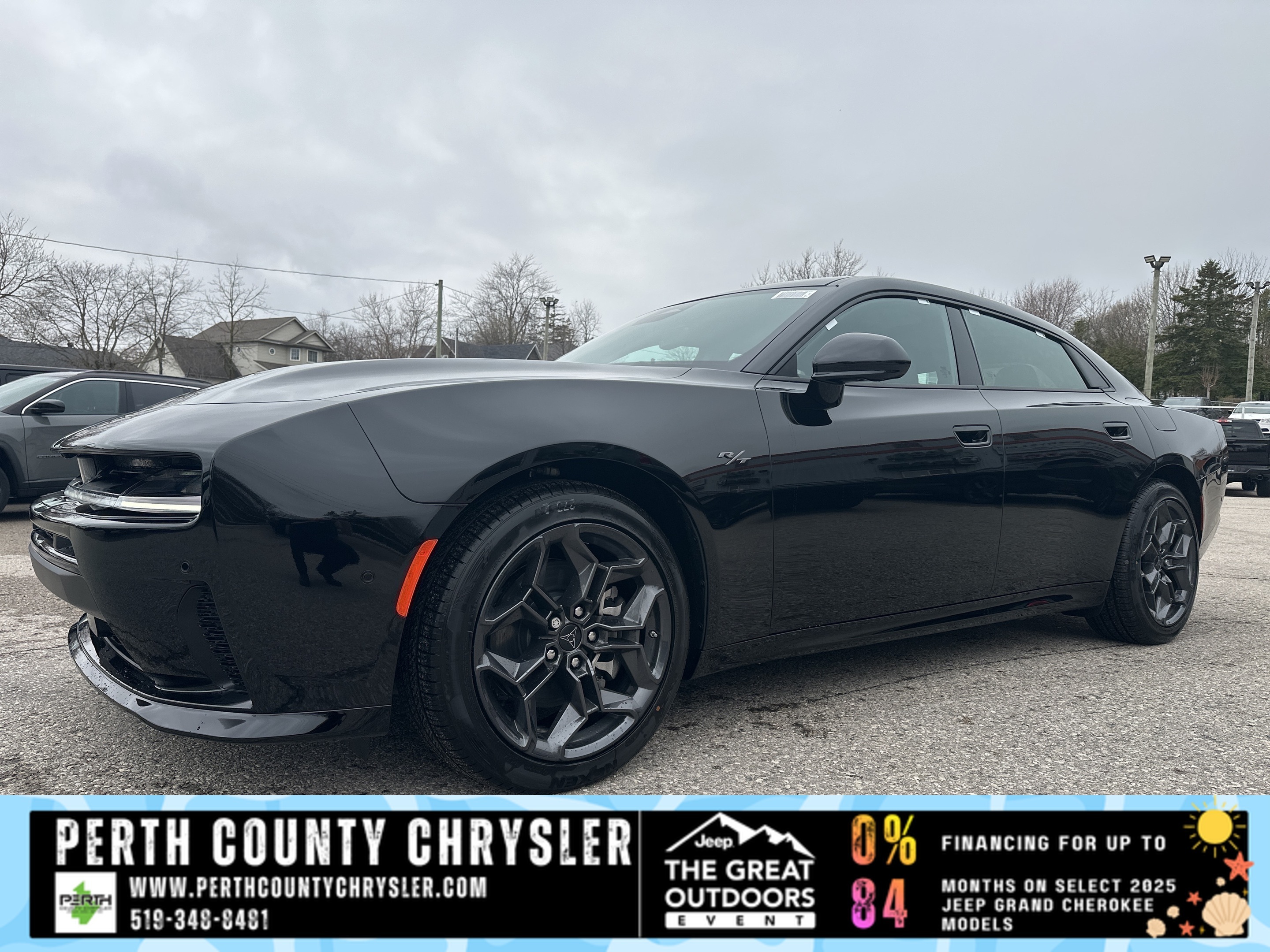 Black 2026 Dodge Charger R/T Plus Sedan AWD Sedan All-Wheel Drive 8-Speed Automatic