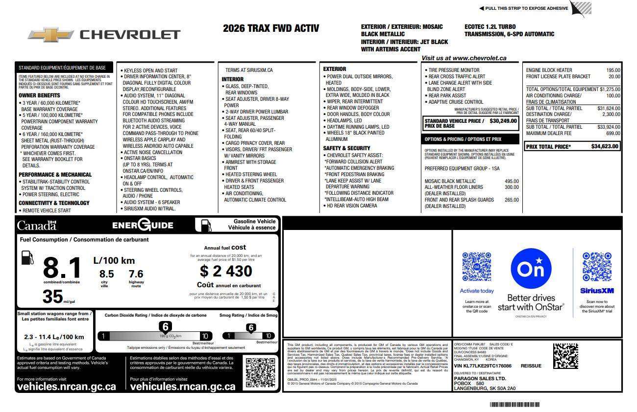 2026 Chevrolet Trax