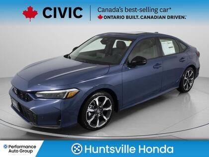Blue 2026 Honda Civic Hybrid Sport Touring Sedan FWD Sedan Front-Wheel Drive Continuously Variable Transmission