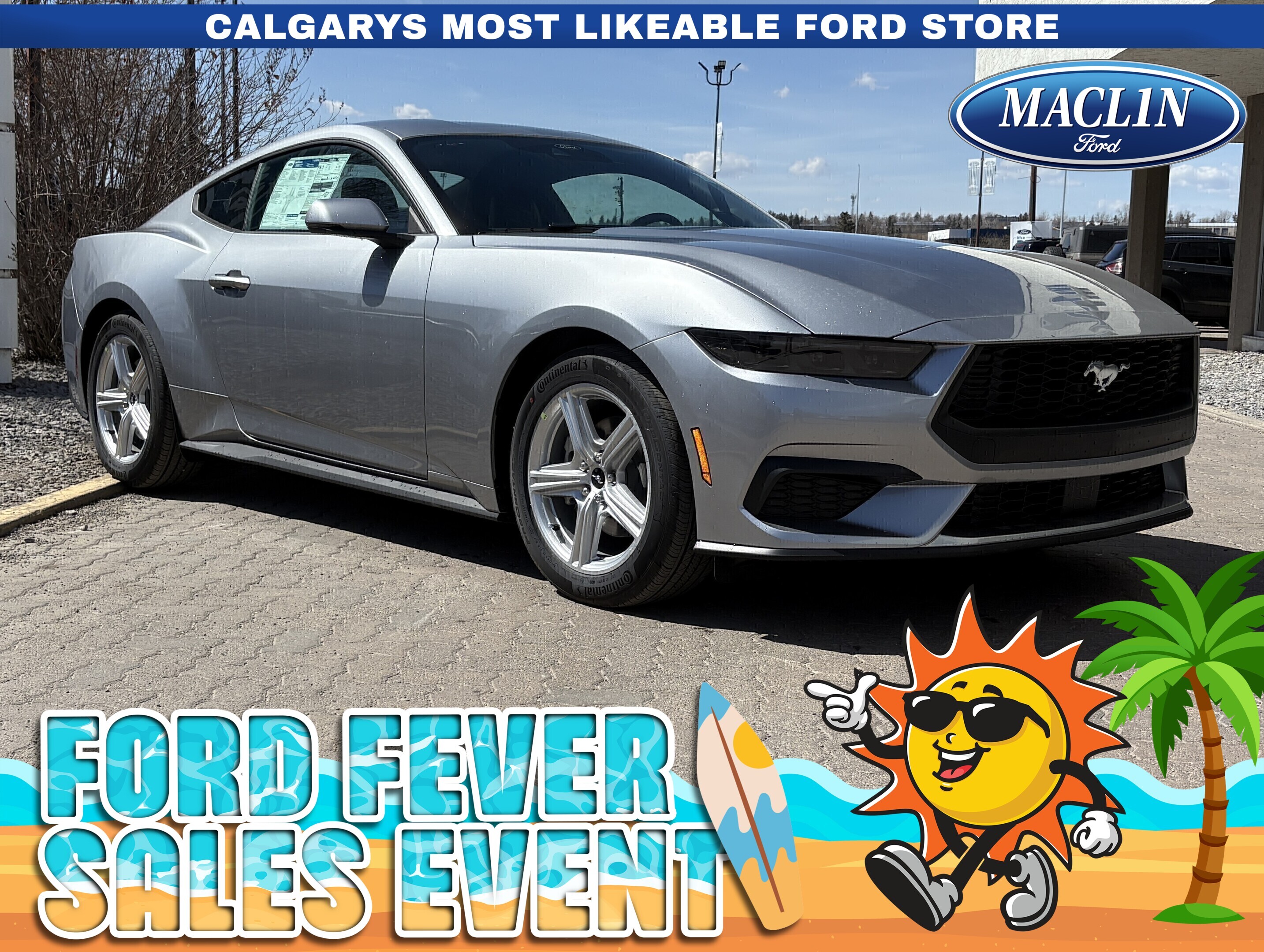 Silver 2026 Ford Mustang EcoBoost Premium Fastback RWD Coupe Rear-Wheel Drive Automatic
