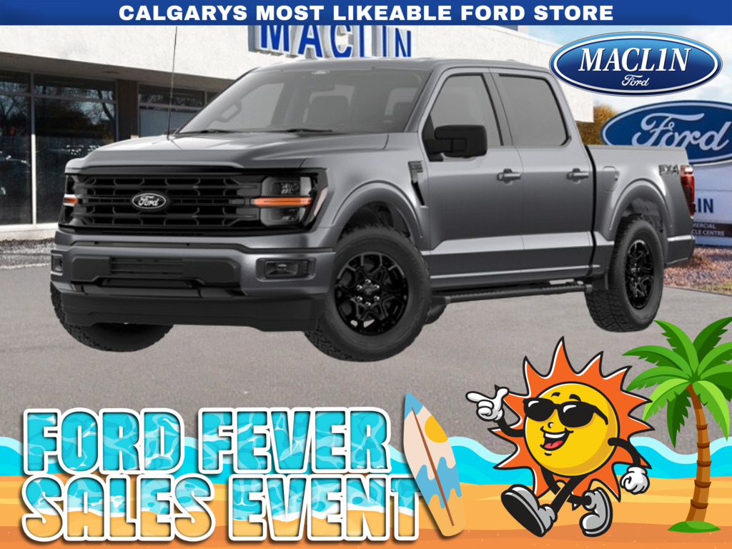 Gray 2026 Ford F-150 XLT SuperCrew 4WD Pickup Truck Four-Wheel Drive Automatic