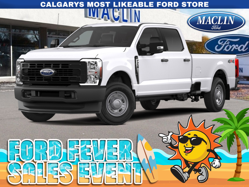 White 2026 Ford F-250 Super Duty XL Crew Cab 4WD Pickup Truck Four-Wheel Drive Automatic
