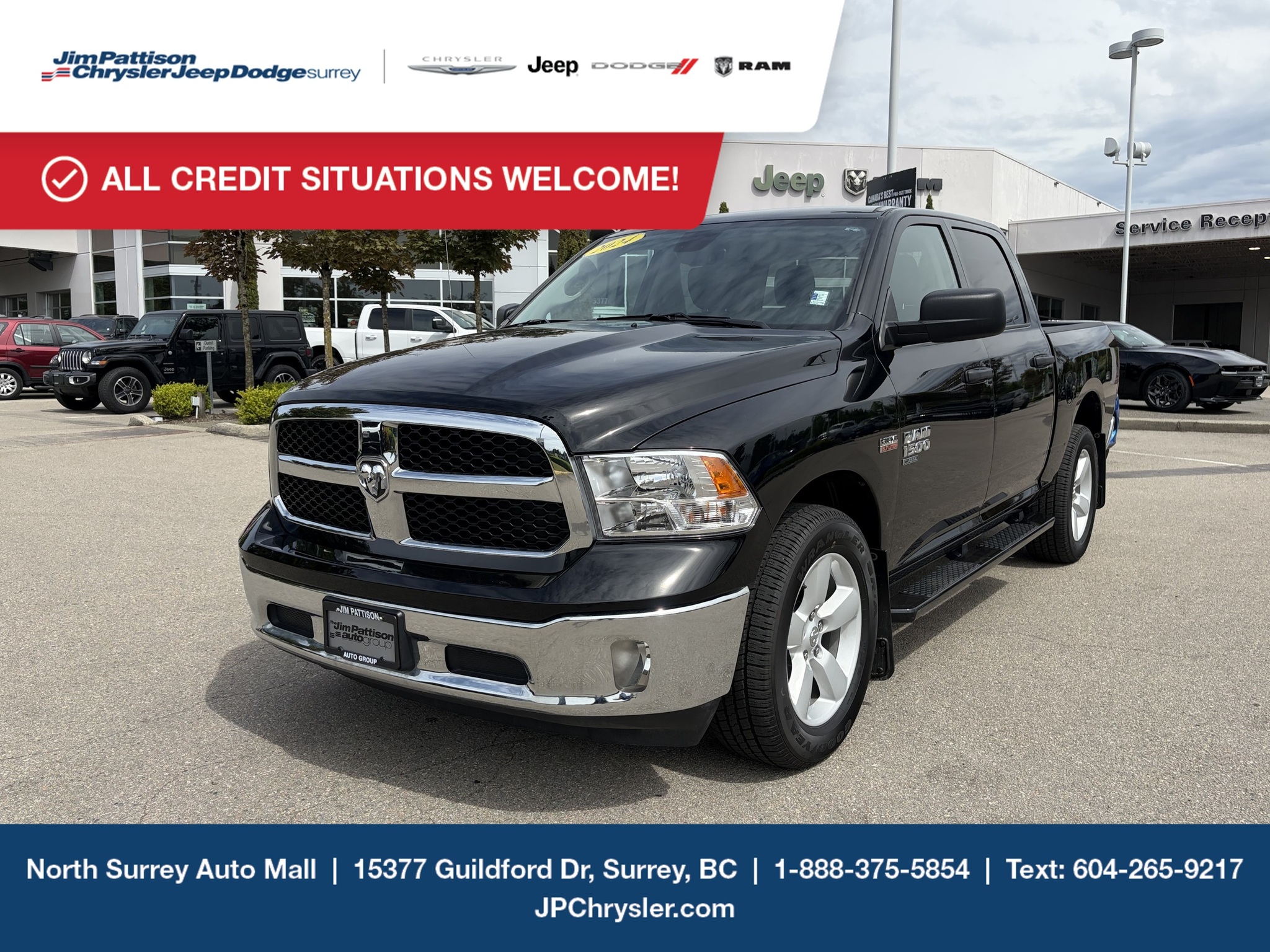 2024 RAM 1500 Tradesman 4x4 Crew Cab 5'7" Box Truck