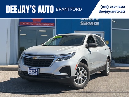 Silver 2022 Chevrolet Equinox LS AWD with 1LS SUV / Crossover Four-Wheel Drive Automatic