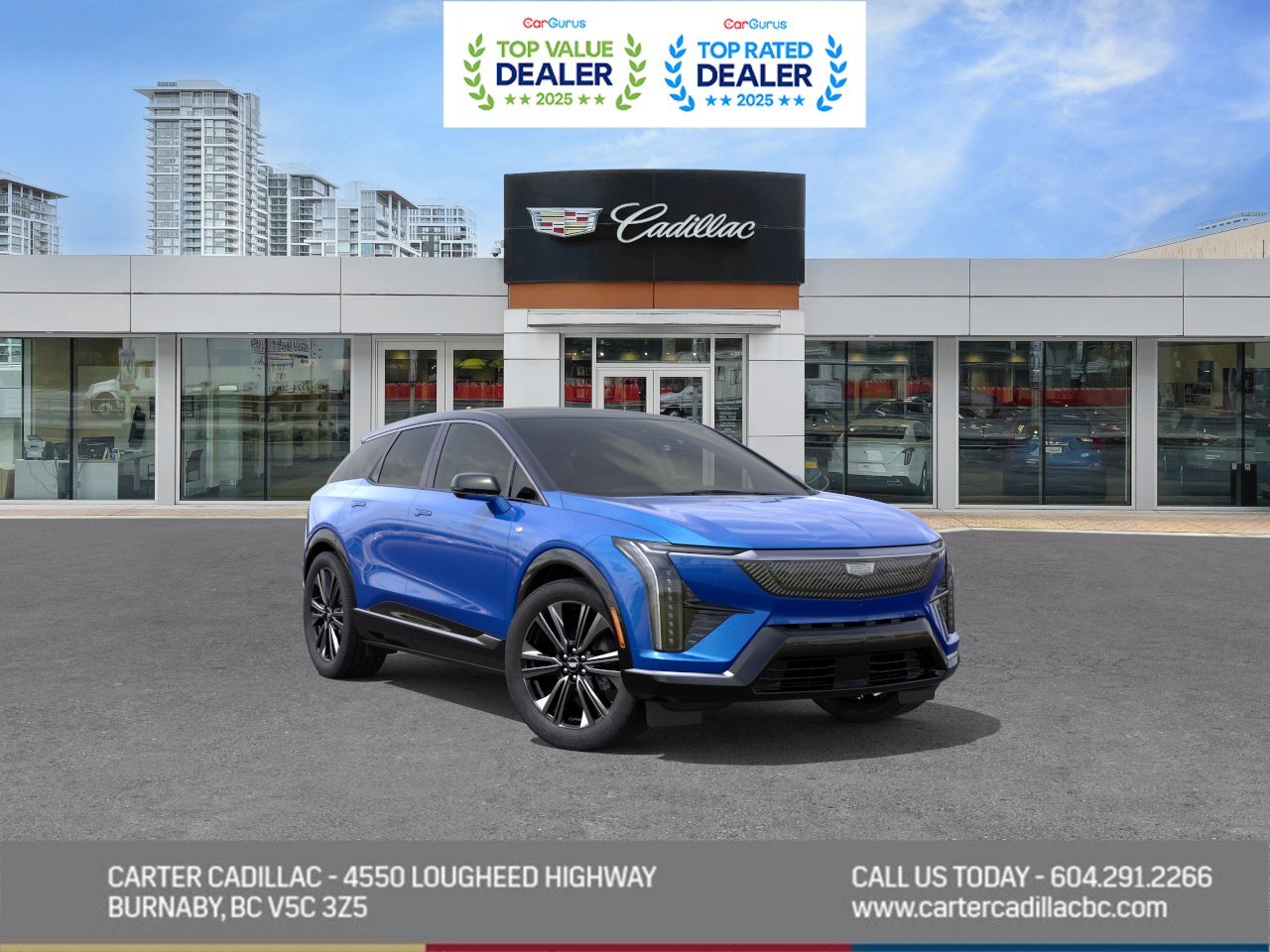 Blue 2025 Cadillac OPTIQ Luxury 2 AWD SUV / Crossover All-Wheel Drive 1-Speed Automatic